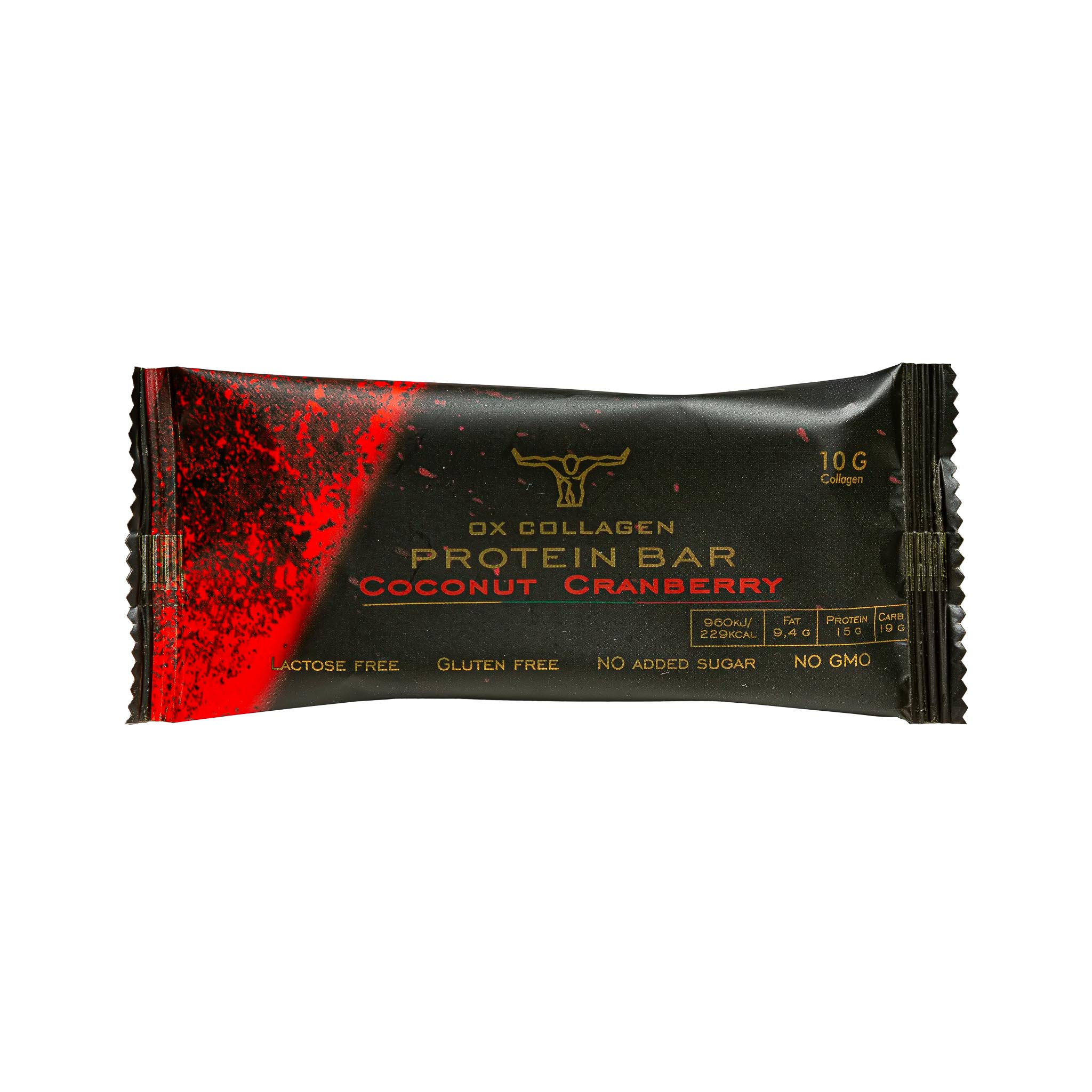 Baton proteinowy Ox Collagen (żurawina-kokos)